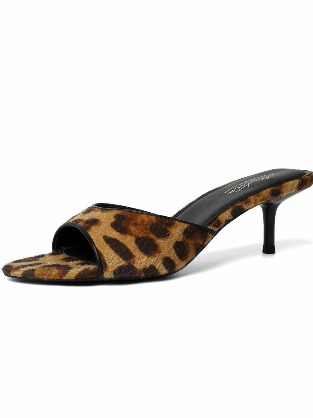 🆕Leopard Print Open-Toe Kitten Heel Mule